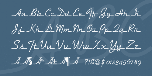 Dymaxion Script Font 3'