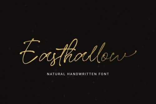 Easthallow Handwritten Font 1