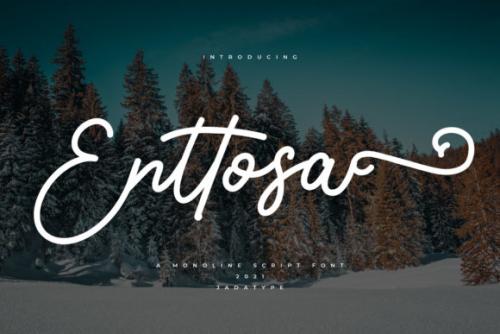 Enttosa Script Font 1