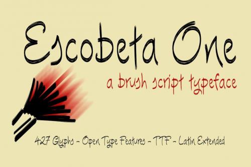 Escobeta One Brush Script Font 1