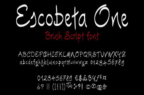 Escobeta One Brush Script Font 2