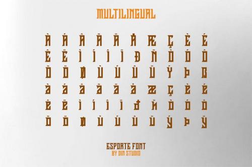 Esporte Display Font 9