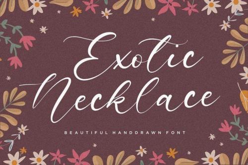 Exotic Necklace Handdrawn Font 1