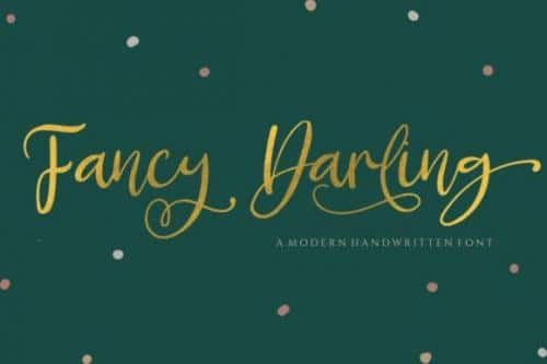 Fancy Darling Calligraphy Font 1