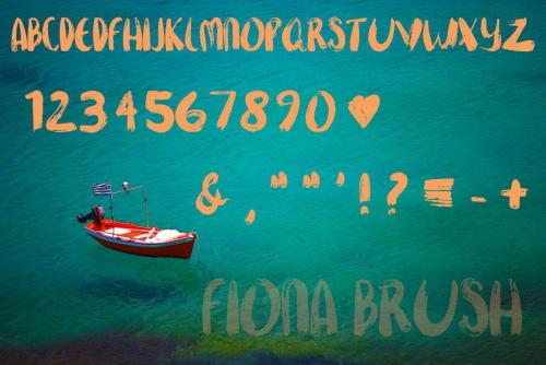 Fiona Brush A Hand-Painted Font 3