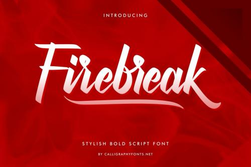 Firebreak Calligraphy Font 1