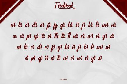 Firebreak Calligraphy Font 6