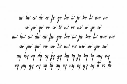 Fracktion Calligraphy Font 7