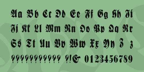 Fractur Font 4