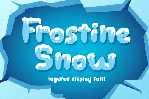 Frostine Snow Display Font 1