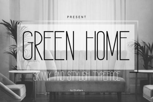 GREEN HOME Sans Serif Font