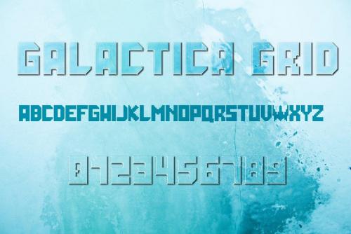Galactica Space Grid Font 12