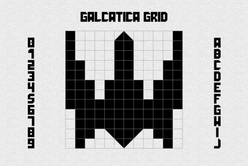 Galactica Space Grid Font 7