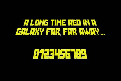Galactica Space Grid Font 9