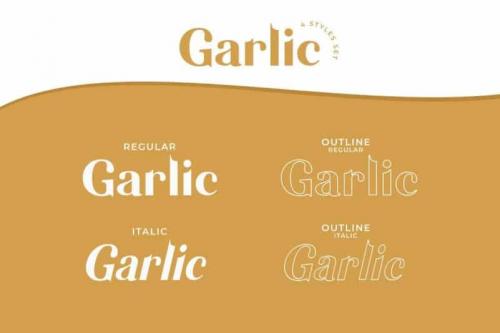 Garlic Elegant Font 3