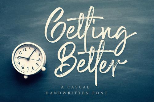 Getting Better Brush Font 1