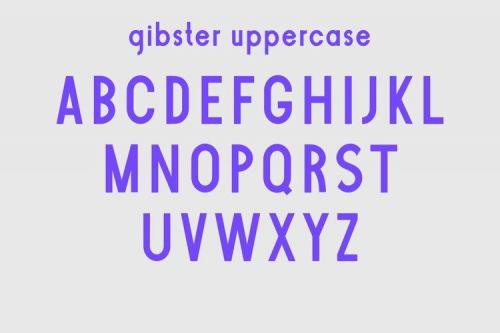 Gibster Sans Serif Font 6
