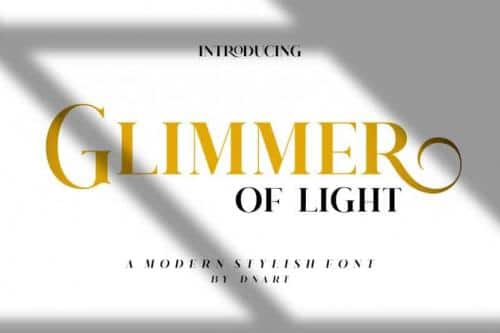 Glimmer Of Light Serif Font