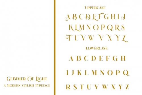 Glimmer Of Light Serif Font 4