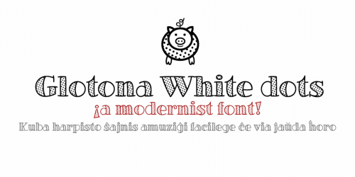 Glotona White Font 4