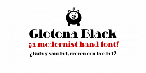 Glotona White Font 7