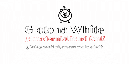 Glotona White Font 8