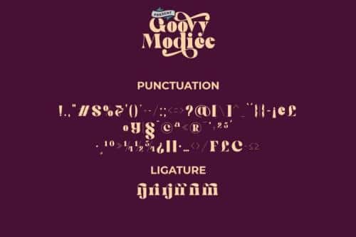 Goovy Modice Serif Font 7