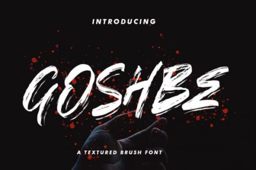 Goshbe Textured Brush Font