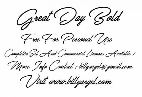 Great Day Bold Font