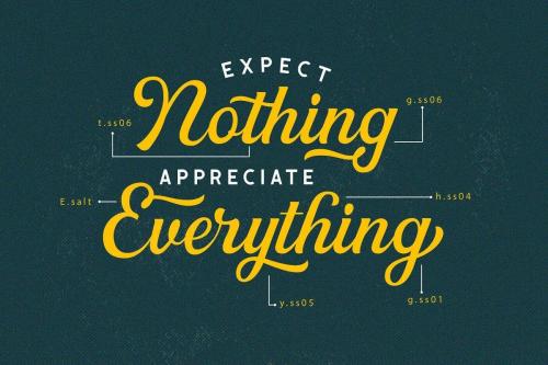 Greatly Script Font 6