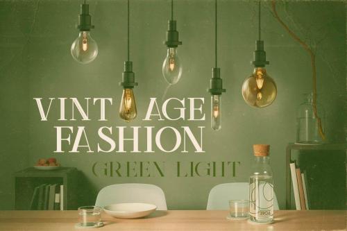Green Light Display Font 3