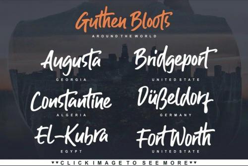 Guthen Bloots Brush Font 10
