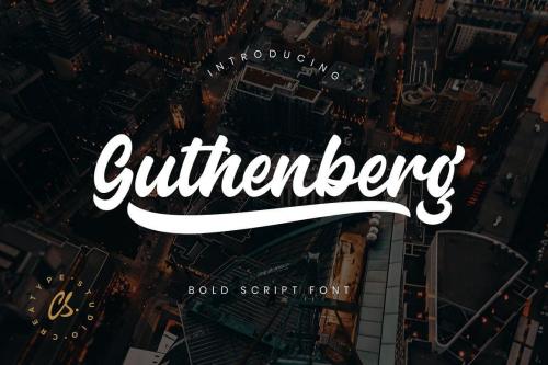 Guthenberg Bold Script Font