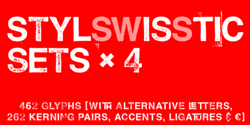 Hand Stamp Swiss Rough Sans Font 1