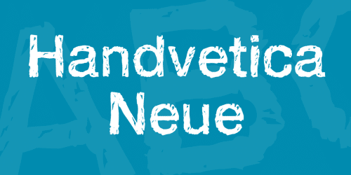 Handvetica Neue Font 3