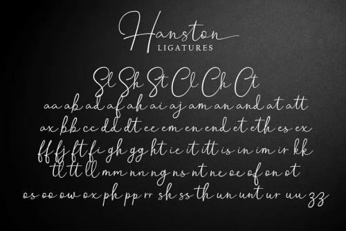 Hanston Signature Font 12