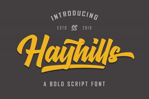 Hayhills Bold Script Font