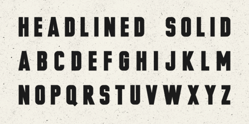 Headlined Solid Font 6