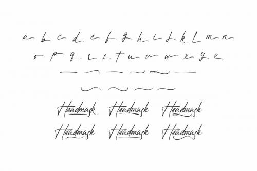 Headmask Script Font 7