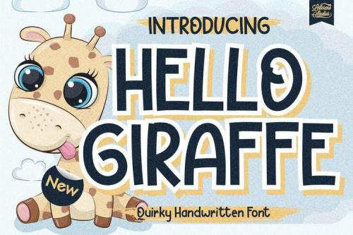 Hello Giraffe Display Font 1