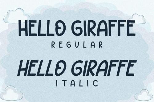 Hello Giraffe Display Font 2