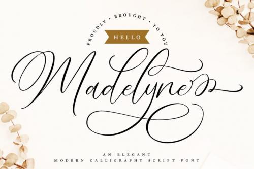Hello Madelyne Calligraphy Font 1