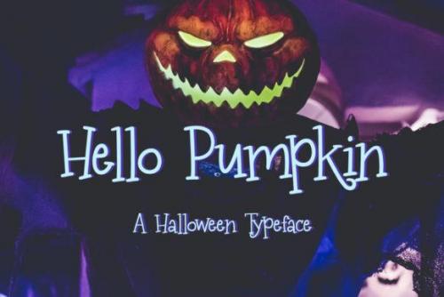 Hello Pumpkin Halloween Font 1