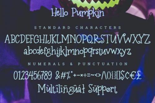 Hello Pumpkin Halloween Font 2