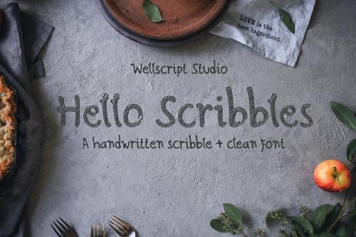 Hello Scribbles Handwritten Font 1
