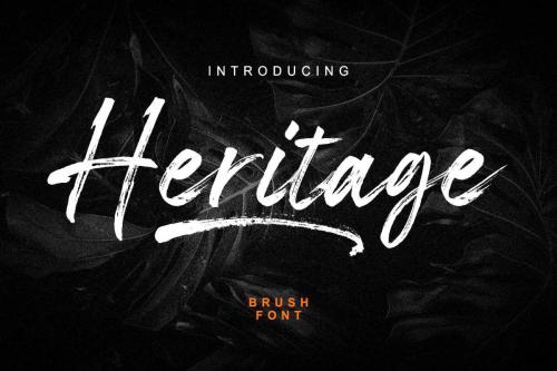 Heritage Brush Font 1