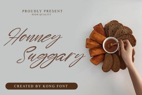Honney Suggary Script Font 1