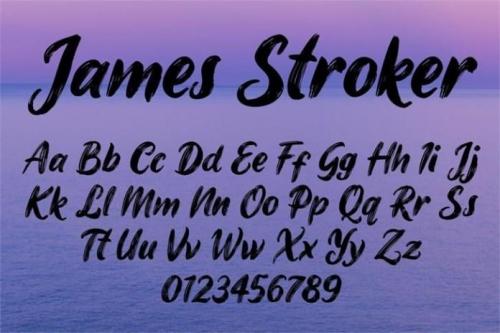 James Stroker Font 6
