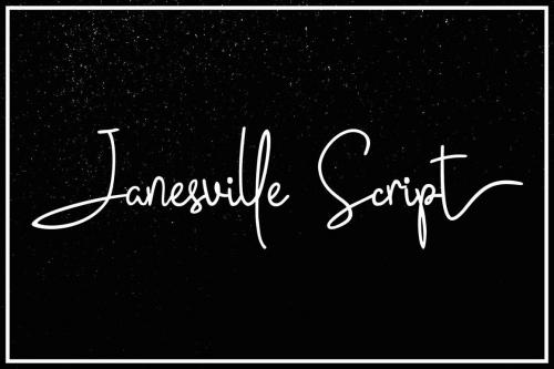 Janesville Script Font 1