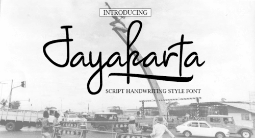 Jayakarta Script Font